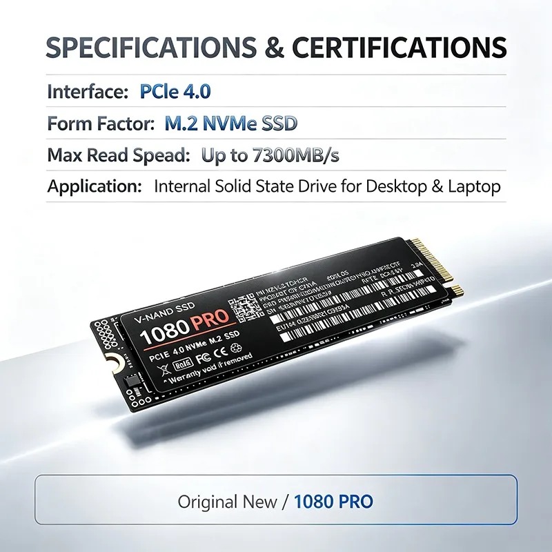Original 1080PRO SSD M.2 NVMe  - огляд і ціна M.2 Nvme 4Tb Pcie 4.0 Ssd