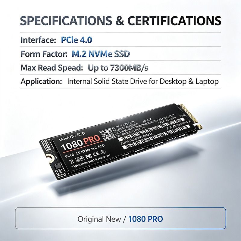 Original 1080PRO PCIe 4.0 M.2  - огляд і ціна M.2 Nvme 4Tb Pcie 4.0 Ssd